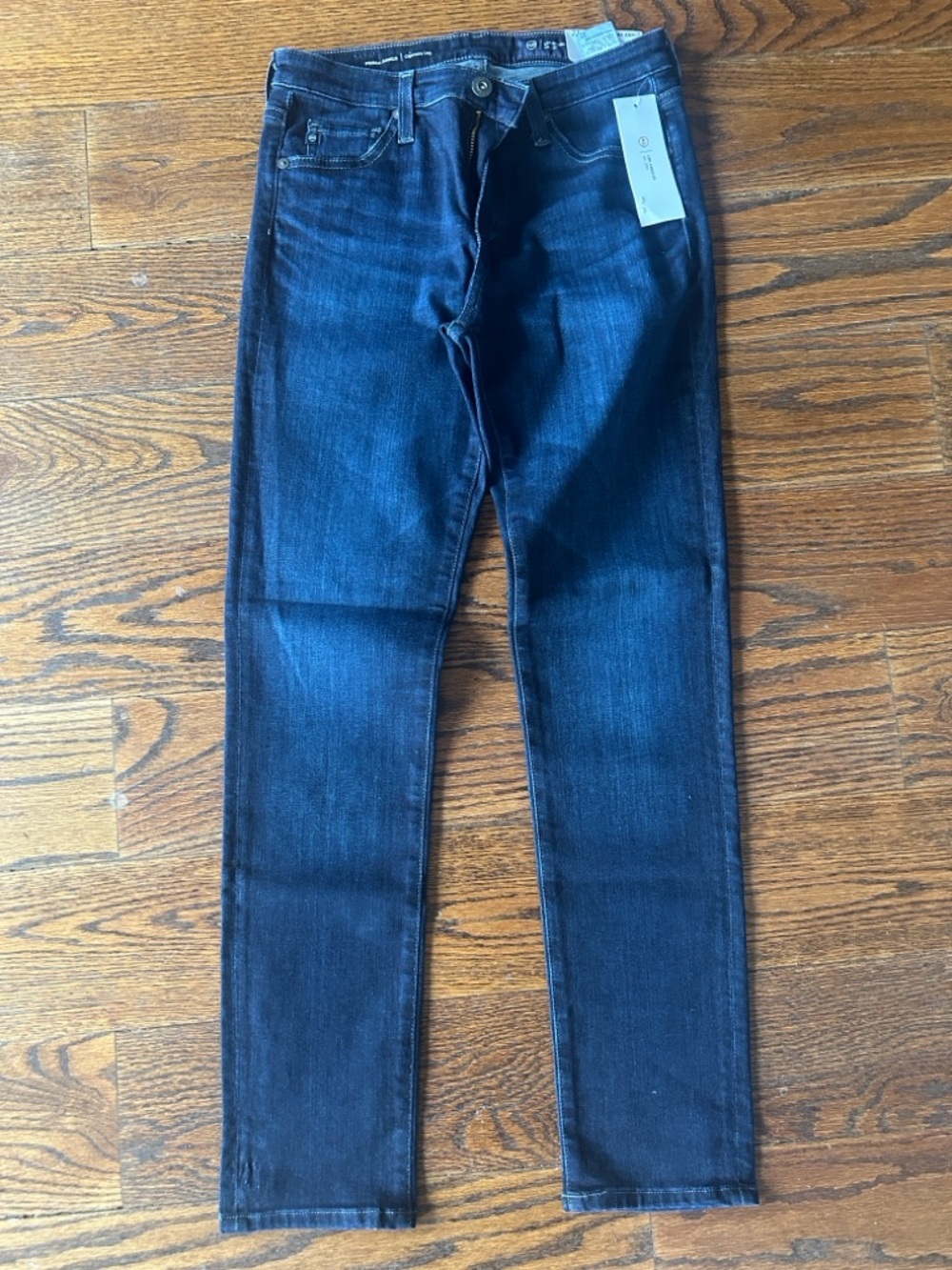 Ag Adriano Goldschmied Prima Ankle Cigarette Leg Jeans - Dark Indigo size 27